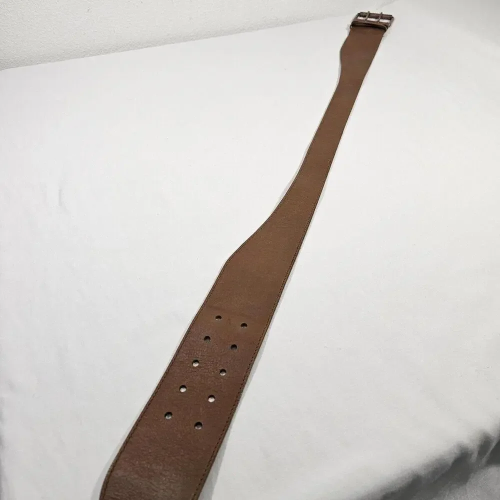 Nine West 311681 Leather Belt With Copper Buckle Women's Size Medium - Picture 5 of 7